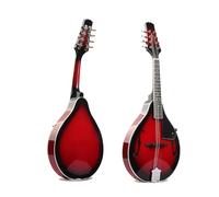 Mandolino Per Principiante Mandolino Acustico A Quattro Corde Mandolino Con Foro A F In Tiglio Brillante Con Corde In Acciaio(D)