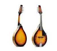 Mandolino Per Principiante Mandolino Acustico A Quattro Corde Mandolino Con Foro A F In Tiglio Brillante Con Corde In Acciaio(A)