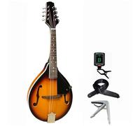 Mandolino Per Principiante Set Completo Di Strumenti Per Mandolino A Otto Corde In Legno Massello Fatto A Mano Tavola Singola Mandolino Singolo Completo(Set 3)