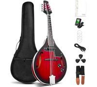 Mandolino Per Principiante Uno Strumento Di Mandolini Elettrici Acustici In Stile Vintage In Legno Di Mogano Rosso Sunburst Per Adulti Principianti
