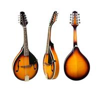 Mandolino Prestazione Professionale Strumento A Otto Corde Per Mandolino Impiallacciato In Legno Massello Realizzato Professionalmente Strumento A Mandolino Singolo Completo(B)