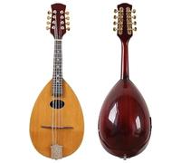 mandolino strumento Mandolino A Forma Di Paletta In Legno Massello Di Abete Fatto A Mano Mandolino In Legno Da 31 Pollici Con Top In Abete A 8 Corde Per Chitarra Mandolino Di Alta Qualità(With EQ)