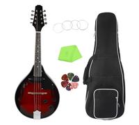 Mandolino Strumento Musicale Mandolino Per Strumenti Musicali Mandolino Elettrico Con Bordo Nero Rosso Mandolino Elettrico A Otto Corde Per Chitarra(Set)