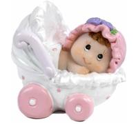 Mandorle by Paben 12 Pezzi Bomboniera Nascita Battesimo Bambina con Carrozzina