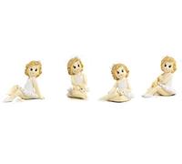 Mandorle by Paben 12 Pezzi Bomboniere Comunione Ballerina in resina seduta cm. 5,6 Comunione Cresima Compleanno bambina