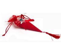Mandorle by Paben 24 Pezzi Cono Sacchetto portaconfetti Rosso Bomboniera Laurea