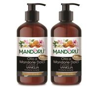 MANDORLÌ Olio di Mandorle Dolci al profumo di VANIGLIA 2x300 ml