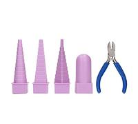 Mandrel di gioielli Impostare gli strumenti di avvolgimento del filo quadrato a triangolo ovale rotondo con pinze per gioielli fai - -te che producono artigiani in plastica in