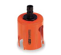 mandrex mxqs - Sega a tazza multiuso SuperX Cut - Ø 19 mm TCT duro metallo Seghe a tazza multiuso con 60 mm profondità di taglio mhmq0019b