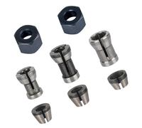 Mandrini a pinza progettati con precisione per una lavorazione accurata del legno su router e macchine per incidere riducendo al minimo gli errori nelle attività di intaglio Adattatore dado