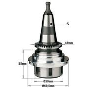 Mandrini CMT pinze elastiche "ER32" attacco conico ISO30, CNC Cod.: 183.250/251