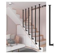 Mandrini moderni in ferro battuto for scale - Balaustre for guardrail di sicurezza for interni for uso domestico e commerciale(Black,H - 34in)