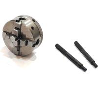Mandrini piccoli per tavole rotanti e mini torni da 3" I 80 mm e 4" pollici...