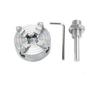 Mandrino a 3/4 griffe in lega di zinco Biella autocentrante for tornitura del legno Accessorio opzionale for morsetto for mini tornio in metallo (Color : 4 Jaw Chuck Set)