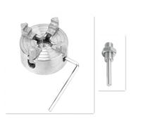Mandrino a 3 griffe in lega di zinco Mandrino a 4 griffe Biella autocentrante/Non autocentrante for tornitura del legno (Color : 4 Jaw Chuck)
