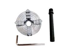 Mandrino a 4 griffe Z011a, for metallo M12x1mm Mini tornio con filettatura 1.8 Accessori 56mm / 12 65 65mm Mini Rim Accessori for tornio (Size : 4 JAW CHUCK ROD)