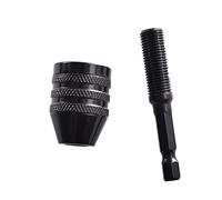 Mandrino a mano senza chiave, mandrino 0,3 - 6,5 mm, trapano elettrico autoserrante, pinze, utensili; convertitore a sgancio rapido con attacco esagonale (0,3 3,6 mm nero)