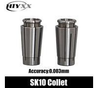 Mandrino a pinza SK ad alta precisione Pinza a molla SK10 Intervallo di serraggio 1-10 mm, portautensili ad alta velocità con dado a bassa resistenza al vento e