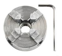 Mandrino a quattro ganasce Z011A per tornio in metallo X1 mm filettatura campo di serraggio 1,8-56 mm interno e 14-65 mm esterno