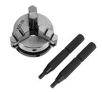Mandrino a scorrimento, K01-50 Mandrino manuale a scorrimento con filettatura da 50 mm Mini Mandrino manuale per la lavorazione del legno con 3 ganasce e filettatura di montaggio