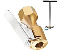 Mandrino Ad Aria Con Blocco In Ottone - Connettore D Gonfiatore Con Clip, Strumento Per Gonfiare Pneumatici | Mandrini Per Gonfiare Pneumatici, Mandrino D Aria Blocco Manutenzione E Ripara