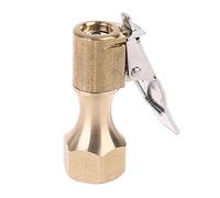 Mandrino ad aria da 1/4 di pollice Heavy Duty Aperto Dritto Blocco Su Pneumatico Mandrino con Clip per Gonfiatore Manometro Compressore Accessori