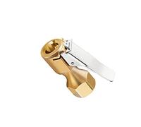 Mandrino ad aria da 1/4 "Heavy Duty normalmente aperto dritto Lock-On mandrino per pneumatici con clip per compressore manometro gonfiatore