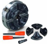 Mandrino autocentrante 4 griffe reversibili tornio legno 100 mm M33x3,5 5931023