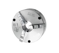 Mandrino autocentrante a 3 griffe K11-160F Pro con montaggio anteriore, precisione 0,03 mm, diametro esterno 160 mm, foro passante 45 mm, con impugnatura regolabile