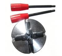 Mandrino autocentrante a 4 ganasce per legno, vite 1-8TPI, campo di serraggio 0,28-10 cm, ideale per tornitura mandrino penna ciotola, appassionati di lavorazione del legno fai da te e professionisti
