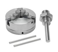Mandrino autocentrante for carichi pesanti - Ganasce da 3/4, collegamento M12 x 1 mm, Accessorio for tornio di precisione for legno(3Jaw)