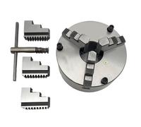 Mandrino autocentrante, K11-80 Mandrino autocentrante a 3 griffe con attacco frontale da 80 mm for tornio