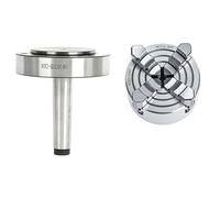 Mandrino autocentrante, Mandrino for tornio MT2 da 80 mm con flangia conica Morse e adattatore(Mt2-80 Plus K72-80)