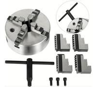 MANDRINO AUTOCENTRANTE PER TORNIO GRIFFE 4+4 Ø 100mm GANASCE DI PRECISIONE