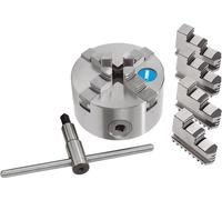 Mandrino autocentrante per tornio metalli FERVI M449/125 125 mm 4+4 griffe CE