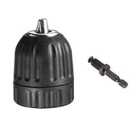 Mandrino autoserrante 0,8-10 mm 3/8-24UNF, attacco esagonale/SDS-Plus/adattatore a presa rapida quadrato, for punte da trapano, cacciaviti, maschi e bussole(Chuck and Hex Shank)