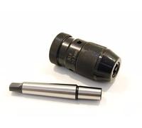 MANDRINO AUTOSERRANTE 1-13mm CON ATTACCO CONICO B16 + ADATTATORE MT2 PER TORNIO