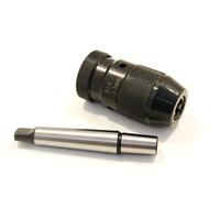MANDRINO AUTOSERRANTE 1-13mm CON ATTACCO CONICO B16 + ADATTATORE MT2 PER TORNIO