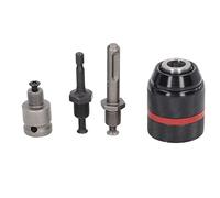 Mandrino Autoserrante, Attacco 1/2-20UNF, Guscio Interamente in Metallo con Design Zigrinato, Morsetto Saldo, Facile da Installare e Rimuovere, Grande Dimensione di Fissaggio per