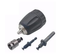 Mandrino autoserrante da 0,8-10 mm 3/8-24UNF Supporto for trapano a sgancio rapido con filettatura SDS-Plus Chiave quadrata esagonale da 1/4" (Color : 4pcs set)