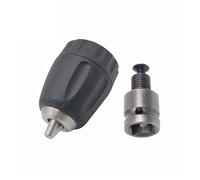 Mandrino autoserrante da 0,8-10 mm 3/8-24UNF Supporto for trapano a sgancio rapido con filettatura SDS-Plus Chiave quadrata esagonale da 1/4" (Color : Chuck and Adapter)