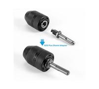 Mandrino autoserrante da 2-13 mm con adattatore per gambo SDS Plus, adattatore convertitore per cambio di perforazione a percussione da 1/2-20UNF