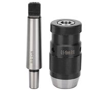 Mandrino Autoserrante Mt3-B16 Attacco Conico Regolabile 0,5-16 Mm a 3 Griffe,Non Sono Necessari Strumenti,Mandrino per Tornio Utensili Elettrici a Mano per Trapani a Colonna,Fresatrici E Torni