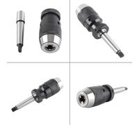 Mandrino Autoserrante per Tornio Senza Chiave con capacità 1-16mm, Autoserrante in Acciaio 45# per Albero Conico MT2-JT3