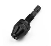 Mandrino autoserrante senza chiave con codolo esagonale da 1/4" per avvitatore a batteria, lega di alluminio e acciaio al carbonio, gamma del mandrino 0,3-6,5 mm per la conversione immediata di (0,3