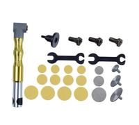 Mandrino da 3 mm per manico rotante con albero flessibile a 90 gradi, attacco a gomito per smerigliatrice elettrica, manico in metallo da 15,5 cm, dorato