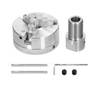 Mandrino del tornio 3 griffe/4 griffe manuale autocentrante bullone di montaggio 3,17 mm/5 mm/8 mm biella for rettifica fresatura tornio per la lavorazione del legno(3 jaws-8mm)