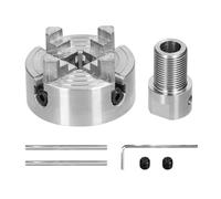 Mandrino del tornio 3 griffe/4 griffe manuale autocentrante bullone di montaggio 3,17 mm/5 mm/8 mm biella for rettifica fresatura tornio per la lavorazione del legno(4 jaws-8mm)