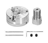 Mandrino del tornio 3 griffe/4 griffe manuale autocentrante bullone di montaggio 3,17 mm/5 mm/8 mm biella for rettifica fresatura tornio per la lavorazione del legno(3 jaws-3.17mm)