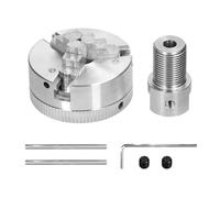 Mandrino del tornio 3 griffe/4 griffe manuale autocentrante bullone di montaggio 3,17 mm/5 mm/8 mm biella for rettifica fresatura tornio per la lavorazione del legno(3 jaws-5mm)